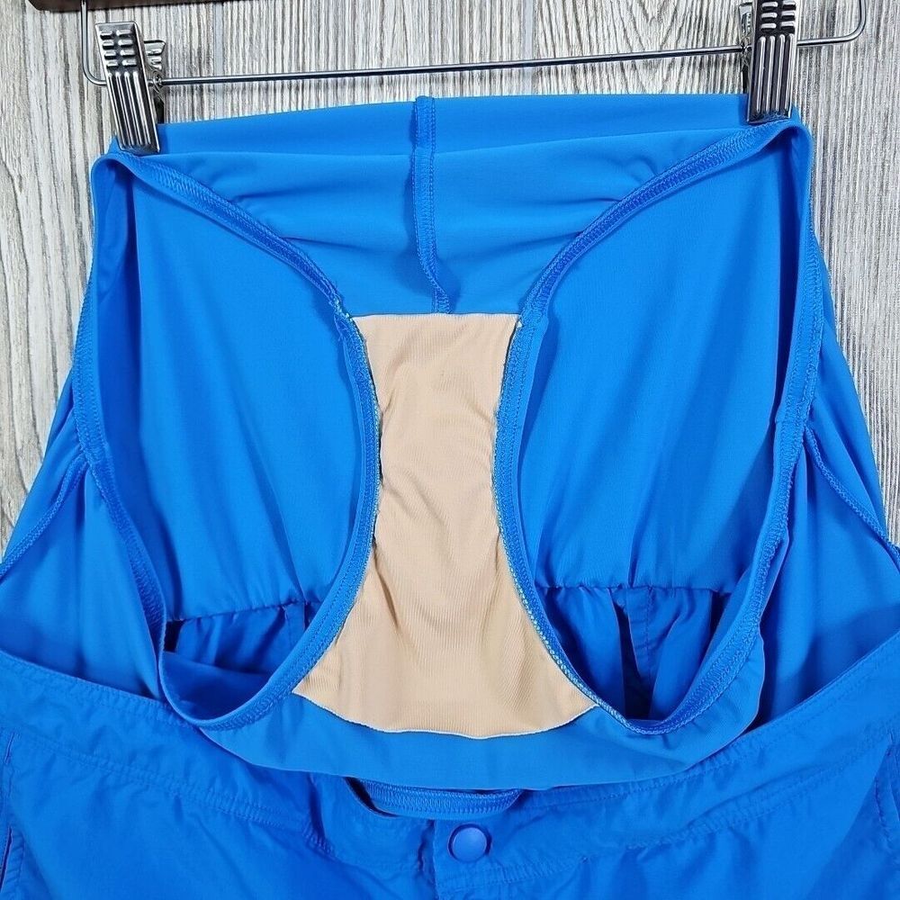 Lands End Swim Shorts Women's 14 Blue Built In Brief Pockets Beach Pool Vacation - Picture 9 of 9